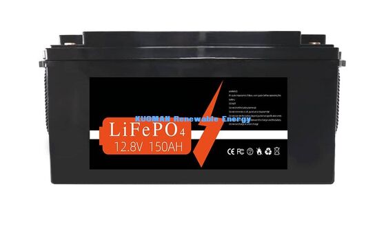 KM New Enegery แบตเตอรี่ลิธีਅਮ 12V 150Ah วงจรลึก แบตเตอรี่ที่กําหนดเอง