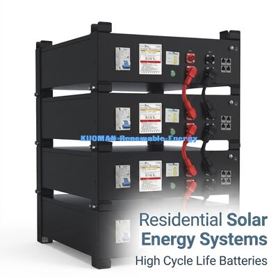 KM พลังงานใหม่ 51.2V 100Ah LiFePO4 แบตเตอรี่เก็บพลังงานบ้าน UL9540A UL1973 รับรองสําหรับระบบแสงอาทิตย์