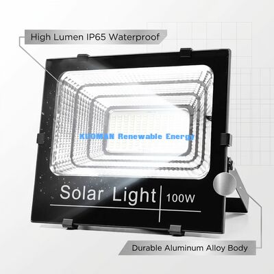 120Lm / W ไฟฟ้าแสงอาทิตย์ระดับความสว่างสูง พร้อม IP65 กันน้ําและ 50W-300W ผลิตสําหรับที่จอดรถกลางแจ้ง