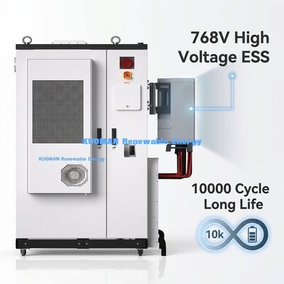 ระบบเก็บพลังงานแบตเตอรี่อุตสาหกรรมกลางแจ้ง ด้วยแบตเตอรี่ลิตিয়ামเหล็กฟอสฟาต 107.52kWh และการจัดอันดับ IP54