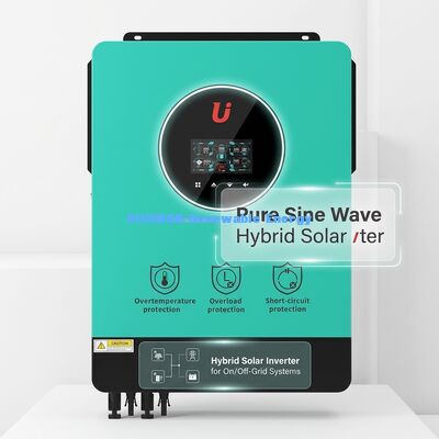 อินเวอร์เตอร์พลังแสงอาทิตย์ไฮบริด 10KW มีประสิทธิภาพ 98% และคุ้มกันสามเท่า สําหรับการใช้ในบ้านและการค้า