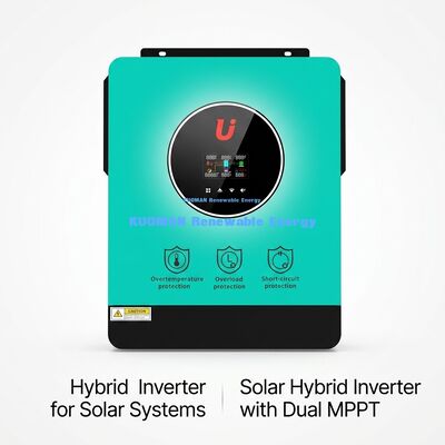 อินเวอร์เตอร์แสงอาทิตย์ไฮบริดระยะเดียวประสิทธิภาพสูง 4.2KW/6.2KW สําหรับบ้านและระบบเครือข่าย