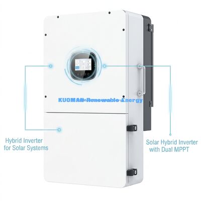 BSR Series 36kW ไฮ PV Input สามเฟส ไฮบริดโซลาร์อินเวอร์เตอร์ พร้อมแบตเตอรี่ลิตียม และ IP65 Protection