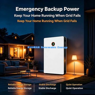 Smart BMS ป้องกัน 10.24kWh Powerwall 48V 200Ah LiFePO4 แบตเตอรี่