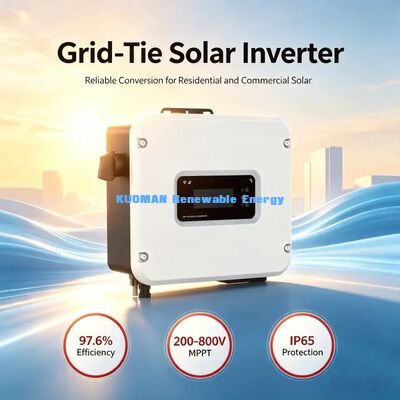 อินเวอร์เตอร์โซลาร์เซลล์แบบกริดไทอิน 1kW-6kW แบบเฟสเดียวสำหรับระบบโซลาร์เซลล์ในบ้าน