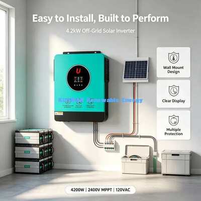 BSSI-V-GN4200 อินเวอร์เตอร์ไฮบริดโซลาร์เซลล์ 4200W โหมดคู่ ออฟกริด & กริดไท