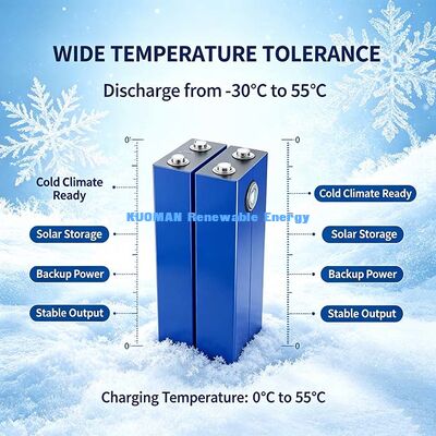 3.2V 100Ah Lifepo4 แบตเตอรี่ Prismatic Cell, 0.39mΩ แบตเตอรี่ลิตยูมความต้านทานภายในต่ํา