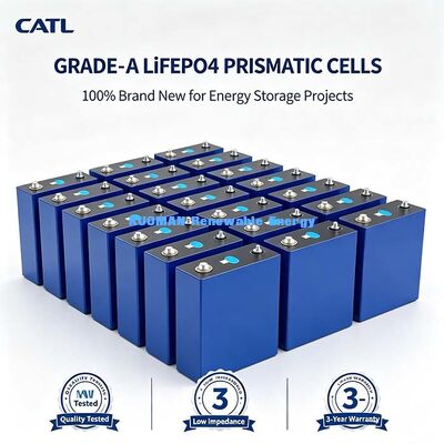 3.2V 100Ah Lifepo4 พริสมาติก ไลธิอุอน เซลล์ ลิทธิอุอน เซลล์บวก-ลบครบครัน เซลล์แบตเตอรี่ที่เก็บพลังงานแสงอาทิตย์