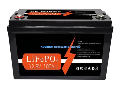 12V 100Ah 1280Wh แบตเตอรี่ลิธีਅਮ วงจรลึกที่มีอายุการใช้งาน 8000 วงจรสําหรับการเก็บพลังงานและพลังงานรถกอล์ฟ