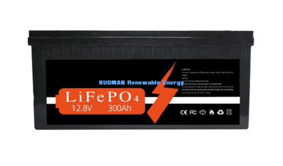 แบตเตอรี่ลิเธียม 12V 300Ah แบบกำหนดเอง พร้อมพลังงาน 3840Wh และอายุการใช้งาน 8000 รอบ สำหรับการกักเก็บพลังงาน