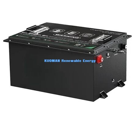 KM 36V -50-150Ah คาร์ทกอล์ฟที่กําหนดเอง LiFePO4 แบตเตอรี่ 8000 จังหวะ