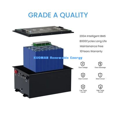 KM 48V -50-150Ah คาร์ทกอล์ฟที่กําหนดเอง LiFePO4 แบตเตอรี่ 8000 จังหวะ