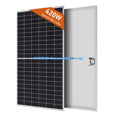 แผนไฟฟ้าพลังแสงอาทิตย์โมโนคริสตัลลิน 300W-400W พร้อมกรอบอลูมิเนียมแบบแอนอดิซิส เพื่อประสิทธิภาพสูง