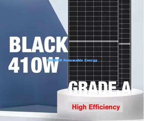 N Type Black Solar Panel 415W มีประสิทธิภาพ 22% และกรอบอลูมิเนียมแอนอดิซ