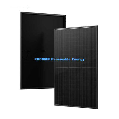 N Type Black Solar Panel 415W มีประสิทธิภาพ 22% และกรอบอลูมิเนียมแอนอดิซ