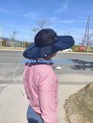 หมวกพลังงานแสงอาทิตย์แบบพับได้แบบพกพา KM