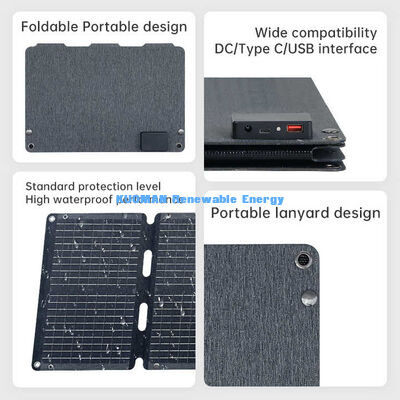 แผงโซลาร์เซลล์พลังงานแสงอาทิตย์สำหรับโทรศัพท์มือถือ ที่ชาร์จพลังงานแสงอาทิตย์สำหรับโทรศัพท์มือถือ แล็ปท็อป 40W 60W