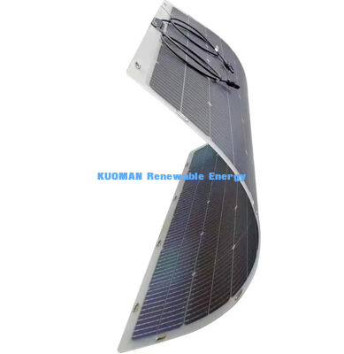 360 องศา โกงได้สองหน้า พานิลแสงอาทิตย์ยืดหยุ่น 200W IP68 กันน้ําด้วยใยคาร์บอน