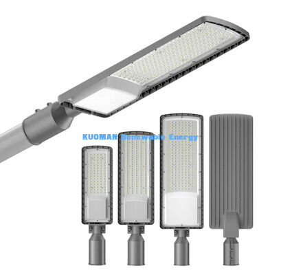 50W-200W โซลาร์ LED Street Light Outdoor IP66 กันน้ํา 50000 ชั่วโมง อายุการใช้งานสําหรับที่จอดรถและทางด่วน
