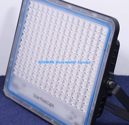 ไฟสปอร์ตไลท์โซลาร์เซลล์กันน้ำ IP65 15000LM ความสว่างสูงพร้อมเซ็นเซอร์ตรวจจับความเคลื่อนไหวสำหรับการรักษาความปลอดภัยภายนอกอาคาร