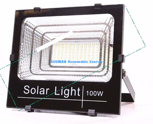120Lm / W ไฟฟ้าแสงอาทิตย์ระดับความสว่างสูง พร้อม IP65 กันน้ําและ 50W-300W ผลิตสําหรับที่จอดรถกลางแจ้ง