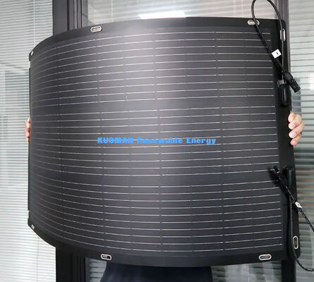 แผ่นแสงอาทิตย์ ETFE แบบยืดหยุ่น 100W สําหรับการเดินทาง RV และการผจญภัยกลางแจ้ง