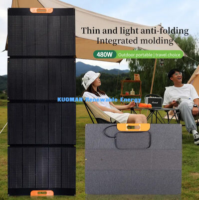 แผงโซลาร์เซลล์พับได้แบบพกพา 480W ประสิทธิภาพ 22% และดีไซน์ทนทานต่อสภาพอากาศ
