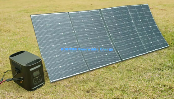 เครื่องชาร์จแผ่นแสงอาทิตย์กันน้ําแบบพับได้ 400W IP68 สําหรับการผจญภัยกลางแจ้ง