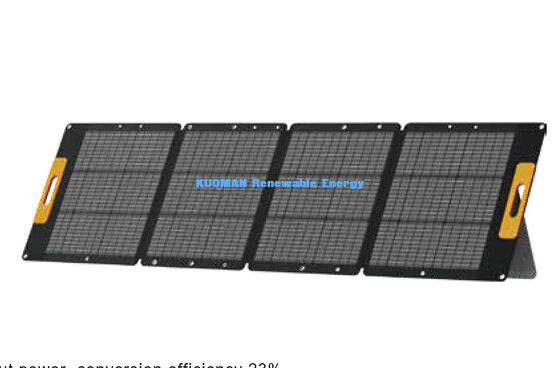 200W IP68 กันน้ำ 360° งอได้ พกพาได้ แผงโซลาร์เซลล์แบบยืดหยุ่นสำหรับแหล่งพลังงานฉุกเฉิน