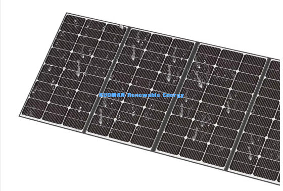เครื่องชาร์จพลังแสงอาทิตย์แบบพกพา 400W พร้อม IP68 กันน้ําและปรับได้ สําหรับการตั้งแคมป์และเดินป่า