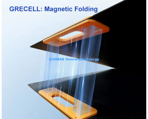 แผงโซลาร์เซลล์พับได้แบบพกพา 300W พลังงานแสงอาทิตย์สีเขียว 100%