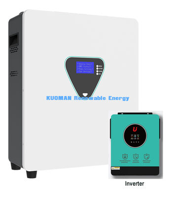 แบตเตอรี่เก็บพลังงานแสงอาทิตย์ LiFePO4 ที่ติดติดผนัง 6000 วงจร และ 25.6/51.2V สําหรับสํารองที่บ้าน