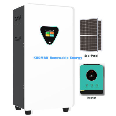 ระบบแบตเตอรี่โซลาร์ไฮบริด LiFePO4 51.2V 300Ah พร้อม 6000 รอบ สำหรับพลังงานฉุกเฉินในบ้านแบบออฟกริด