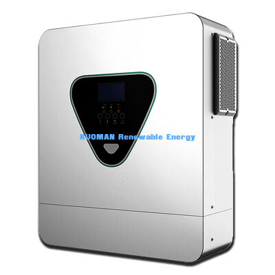 อินเวอร์เตอร์พลังแสงอาทิตย์ไฮบริดไซน์เวฟบริสุทธิ์ 11KVA พร้อม MPPT สองตัวและรองรับแบตเตอรี่ลิเดียม