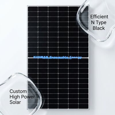 แผงโซลาร์เซลล์โมโนคริสตัลไลน์สั่งทำพิเศษ 400-500W ประสิทธิภาพ 22% และดีไซน์เซลล์แบบ Half-Cut
