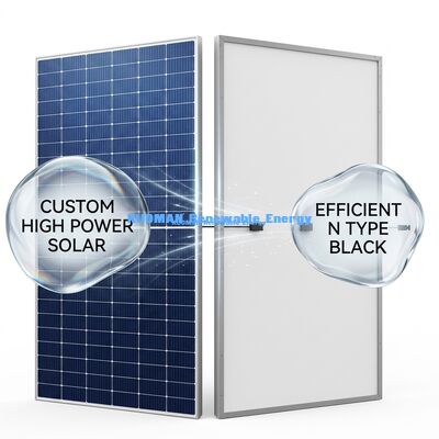 แผงโซลาร์เซลล์ 500W-600W ประสิทธิภาพ 22% ทนทานต่อสภาพอากาศระดับ IP65 สำหรับการผลิตไฟฟ้าภาคอุตสาหกรรม