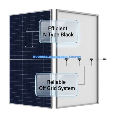 N Type Monocrystalline Solar Panel 410W-430W พร้อม IP68 Junction Box สําหรับระบบพลังงานที่กําหนดเอง