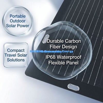 แผ่นแสงอาทิตย์ ETFE แบบยืดหยุ่น 100W สําหรับการเดินทาง RV และการผจญภัยกลางแจ้ง