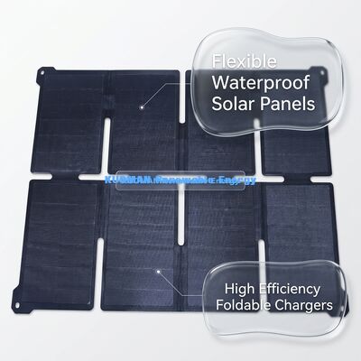 ที่ชาร์จพลังงานแสงอาทิตย์แบบพับได้ 100W พร้อมเทคโนโลยี IBC Solar สำหรับโทรศัพท์และแล็ปท็อป