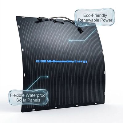 200W แผงโซลาร์เซลล์แบบยืดหยุ่นสองหน้า - แผงโซลาร์เซลล์ซิลิคอนแบบโพลีคริสตัลไลน์สำหรับพลังงานสะอาดหมุนเวียน