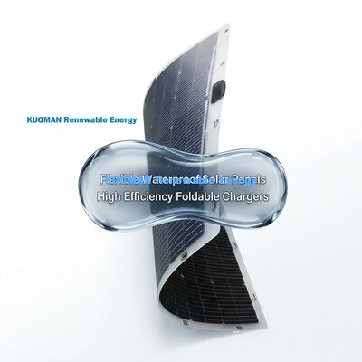 360 องศา โกงได้สองหน้า พานิลแสงอาทิตย์ยืดหยุ่น 200W IP68 กันน้ําด้วยใยคาร์บอน