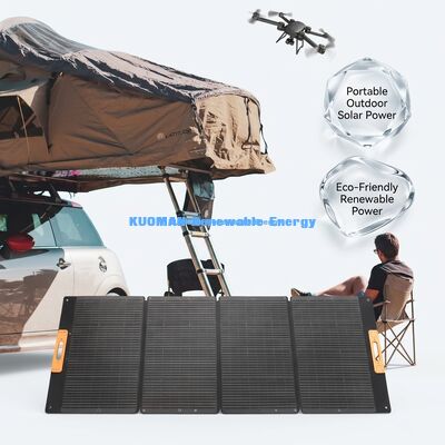 300W แผงโซลาร์เซลล์พับได้กันน้ำสำหรับชาร์จแบตเตอรี่กลางแจ้ง