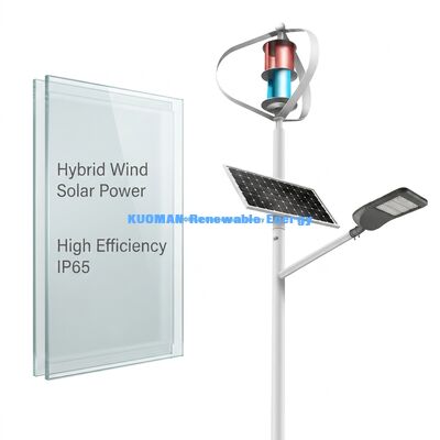 ไฟถนน LED พลังงานแสงอาทิตย์ไฮบริด กันน้ำ IP65 ใช้งานได้ 12 ชั่วโมง*365 วัน มีตัวเลือกกำลังไฟ 100W 150W 200W