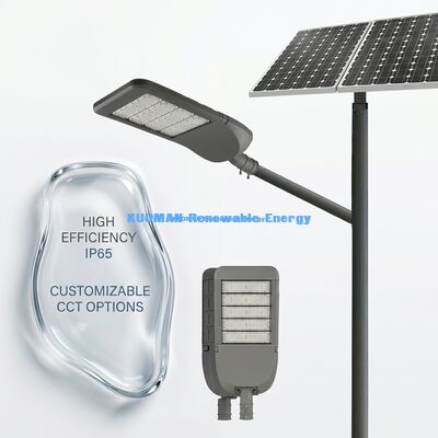 ไฟถนนโซลาร์เซลล์อลูมิเนียมกันน้ำ IP65 50W พร้อมเทคโนโลยี LED สำหรับไฟถนนกลางแจ้ง