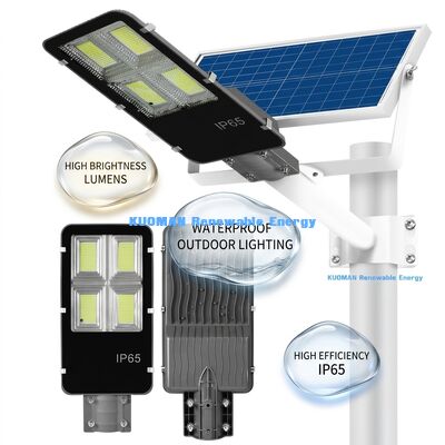 ไฟถนนโซลาร์เซลล์ 200W พร้อม Pro MPPT และกันน้ำ IP65 สำหรับไฟถนนและสวนกลางแจ้ง