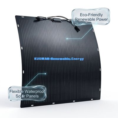 200W แผงโซลาร์เซลล์แบบยืดหยุ่นสองหน้า - แผงโซลาร์เซลล์ซิลิคอนแบบโพลีคริสตัลไลน์สำหรับพลังงานสะอาดหมุนเวียน