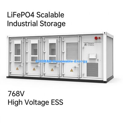 ระบบเก็บพลังงานลิทธิียมไอออน 215KWh แบตเตอรี่ ESS ประจําทางการค้า