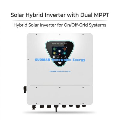 อินเวอร์เตอร์ไฮบริดโซลาร์เซลล์ 6KW พร้อม MPPT คู่ และระดับการป้องกัน IP65 สำหรับการใช้งานในบ้านและเชิงพาณิชย์
