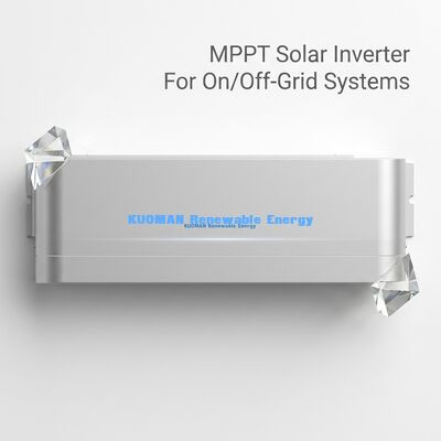 อินเวอร์เตอร์พลังแสงอาทิตย์ไฮบริดไซน์เวฟบริสุทธิ์ 11KVA พร้อม MPPT สองตัวและรองรับแบตเตอรี่ลิเดียม