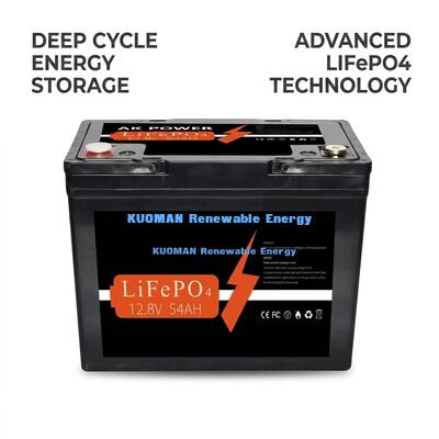 แบตเตอรี่ลิเธียม LiFePO4 12V 50Ah พร้อมพลังงาน 691.2Wh และเซลล์แบบปริซึมสำหรับการใช้งานแบบ Deep Cycle